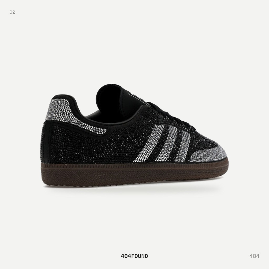 Adidas Samba OG Crystal Black Silver — Black / Silver / Gum 2