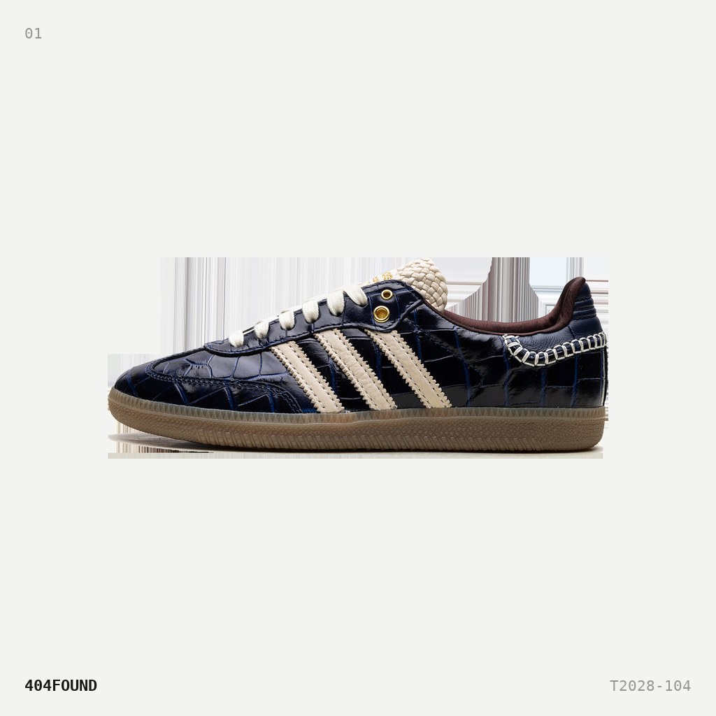 Adidas Wales Bonner Samba OG Navy Croc — Navy