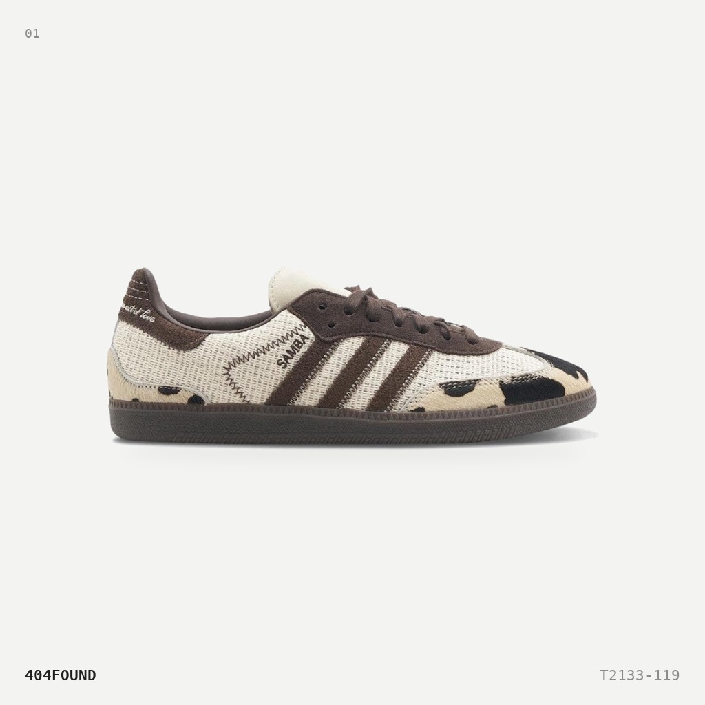 Adidas نوتايتل × أديداس سامبا OG جلد البقر — كريمي / بني / مطاطي داكن