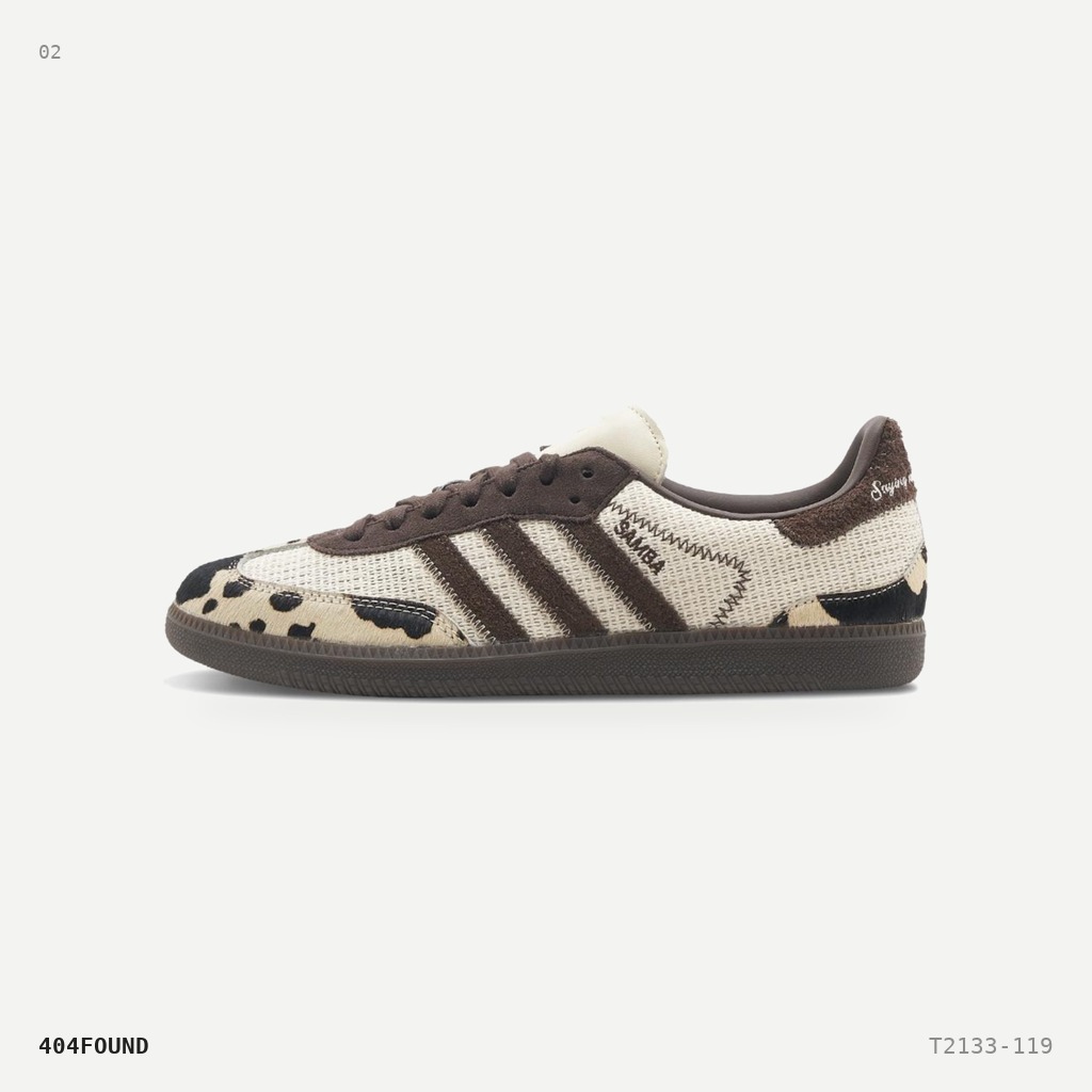 Adidas نوتايتل × أديداس سامبا OG جلد البقر — كريمي / بني / مطاطي داكن 2