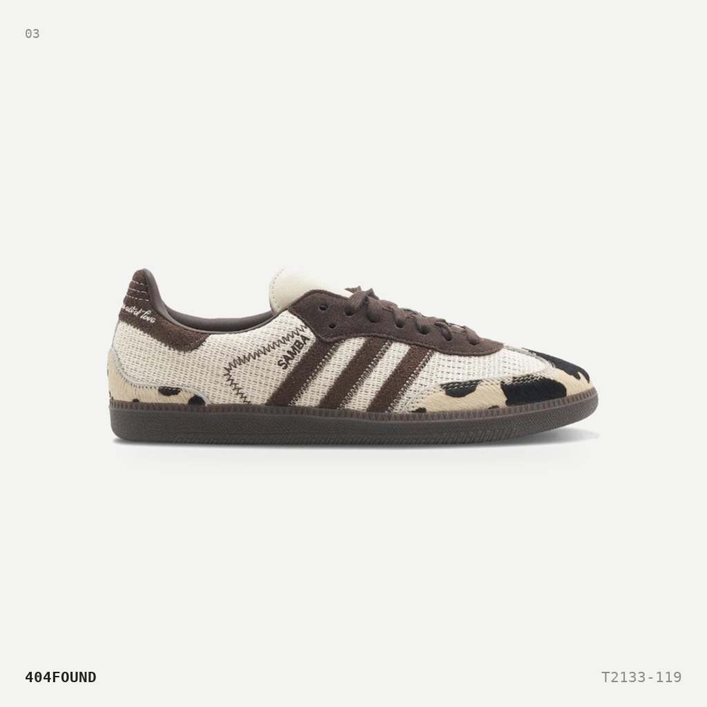 Adidas نوتايتل × أديداس سامبا OG جلد البقر — كريمي / بني / مطاطي داكن 3